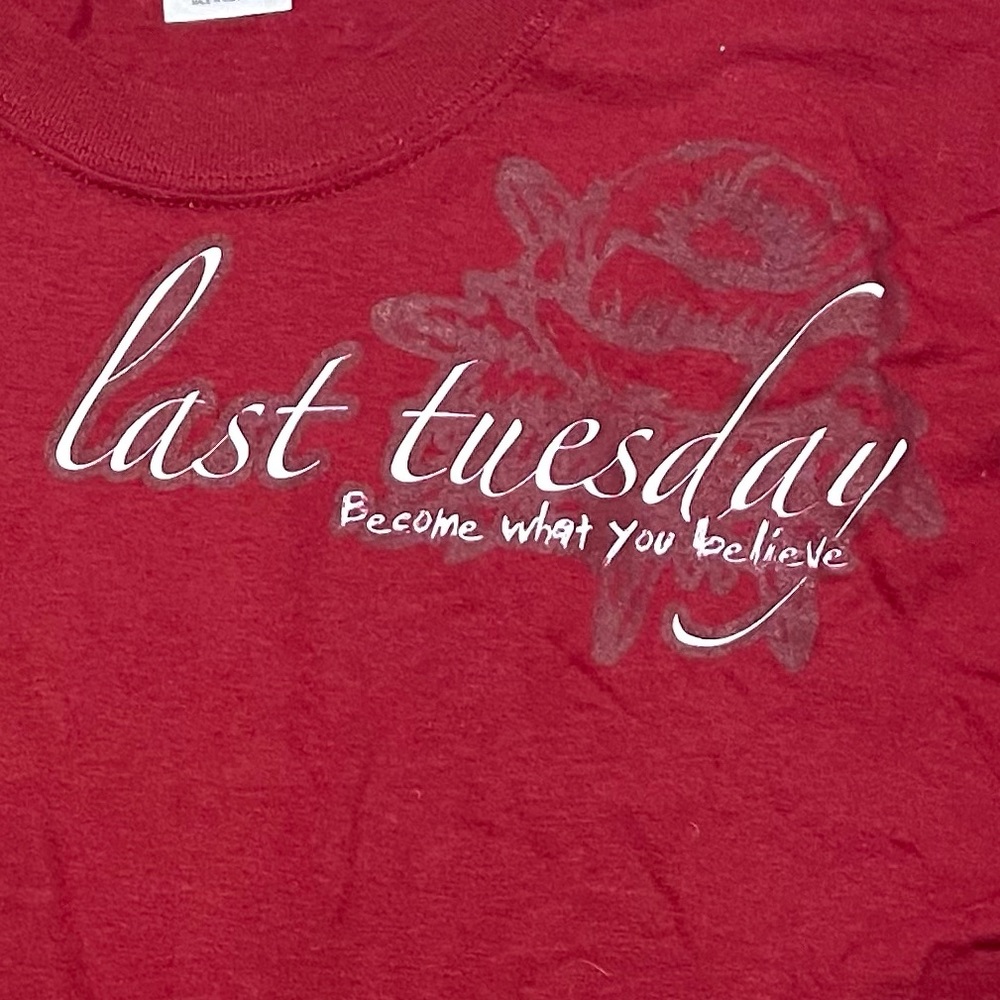 Last Tuesday shirt. Large. Vintage